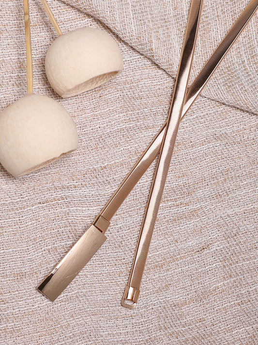 Gold Solid Waist Belt