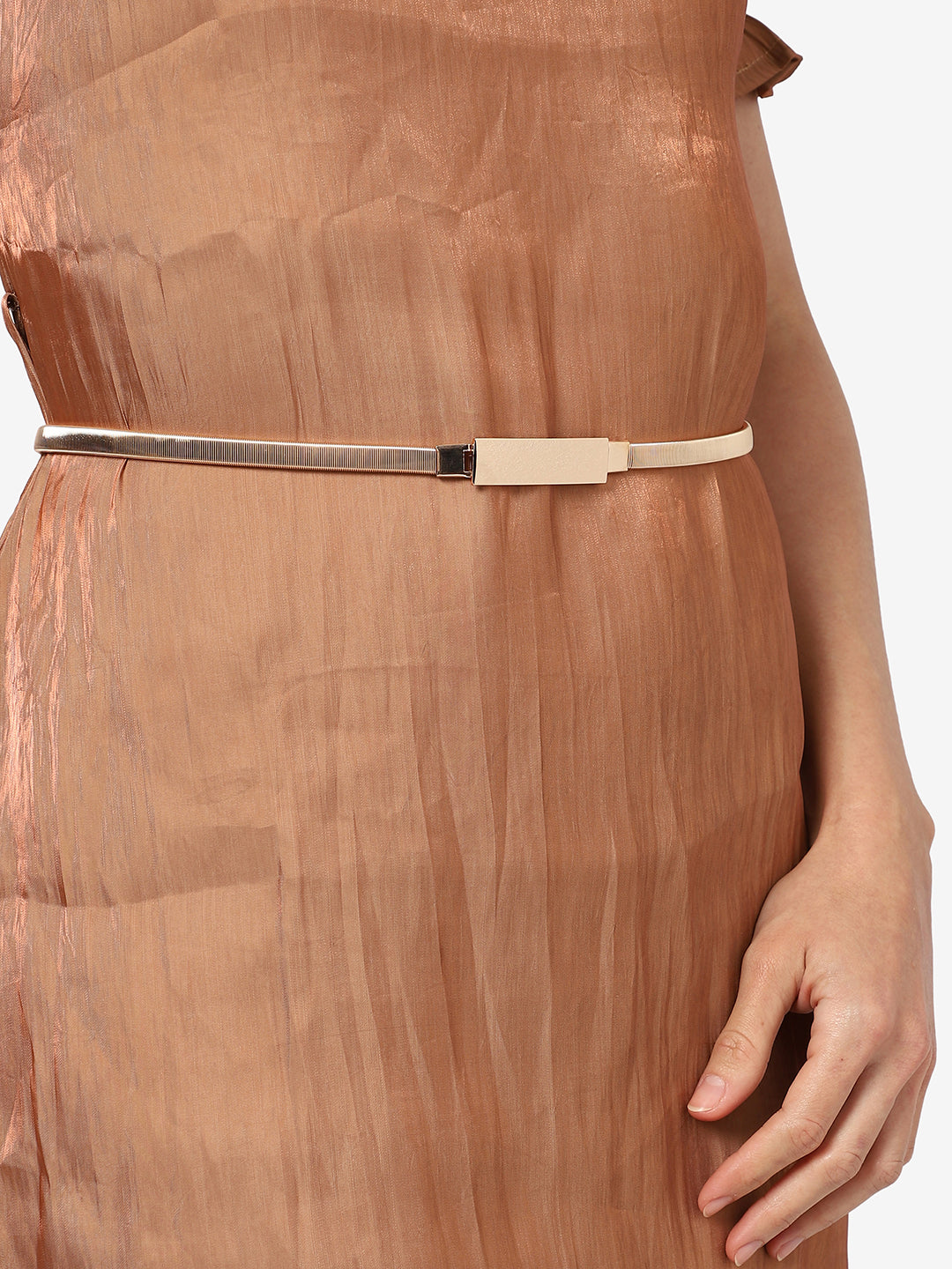 Gold Solid Waist Belt