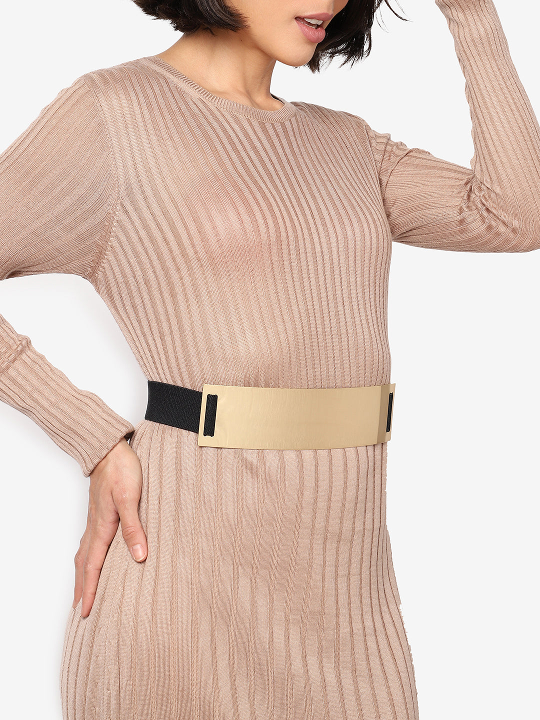 Gold Solid Waist Belt