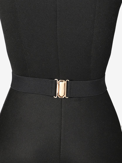 WOMEN GOLD SOLID WAIST BELT