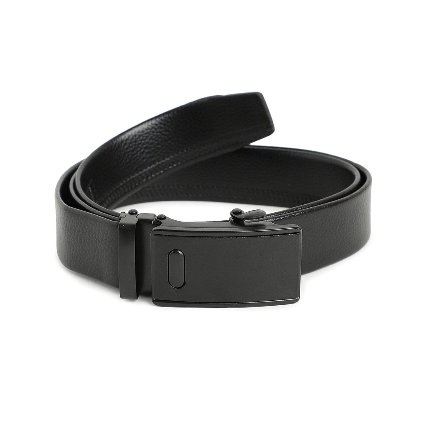 Men Black Solid Waist Belt