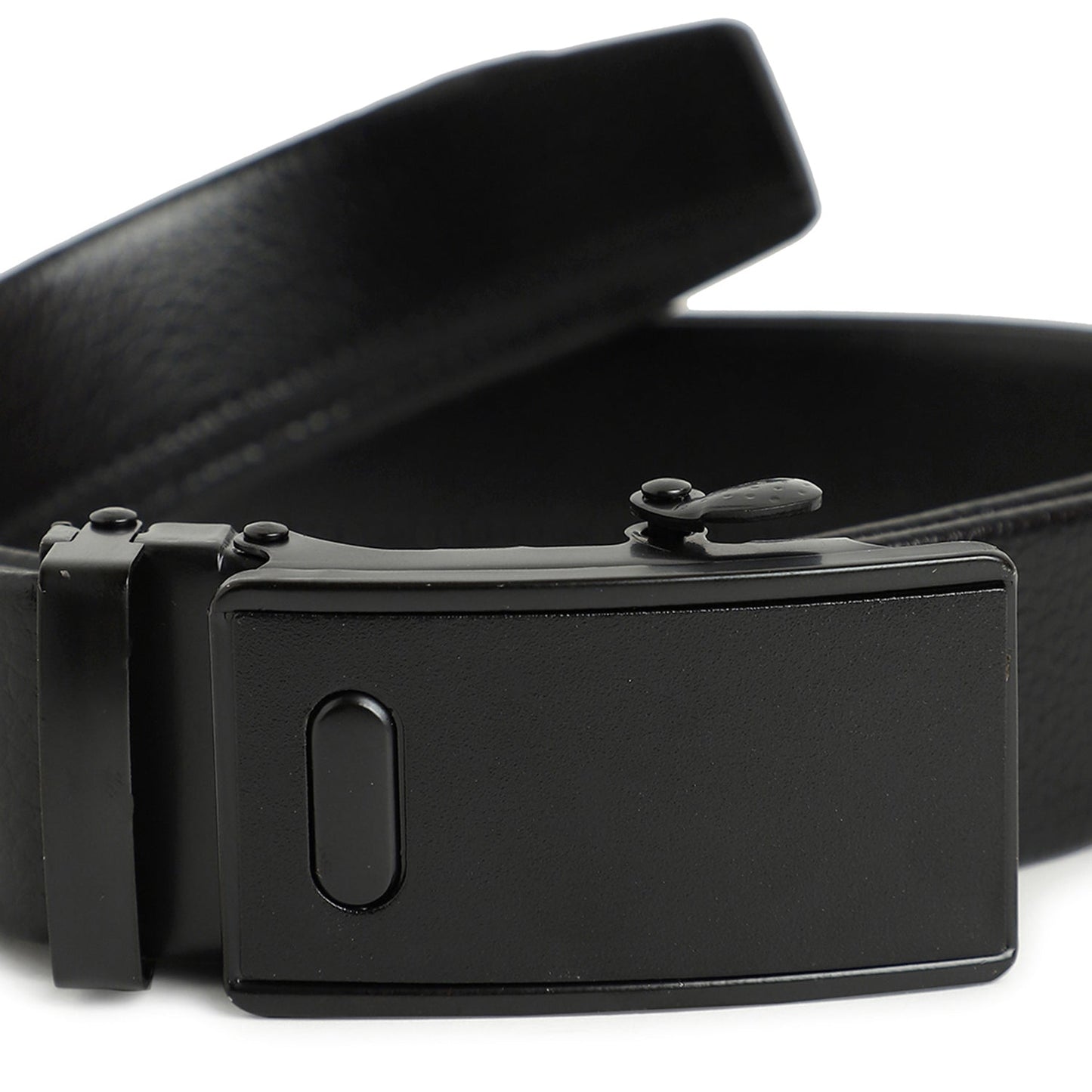Men Black Solid Waist Belt