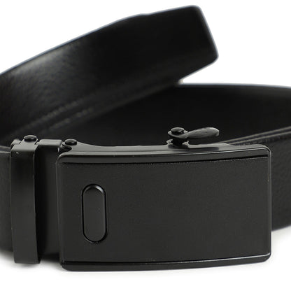 Men Black Solid Waist Belt
