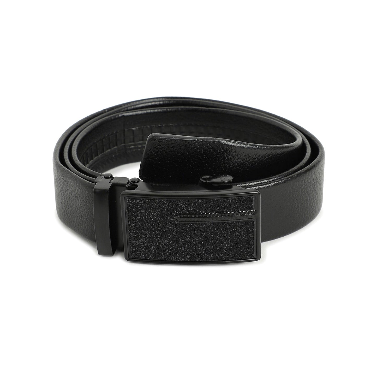 Men Black Solid Waist Belt