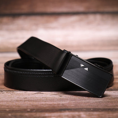 Men Black Solid Waist Belt