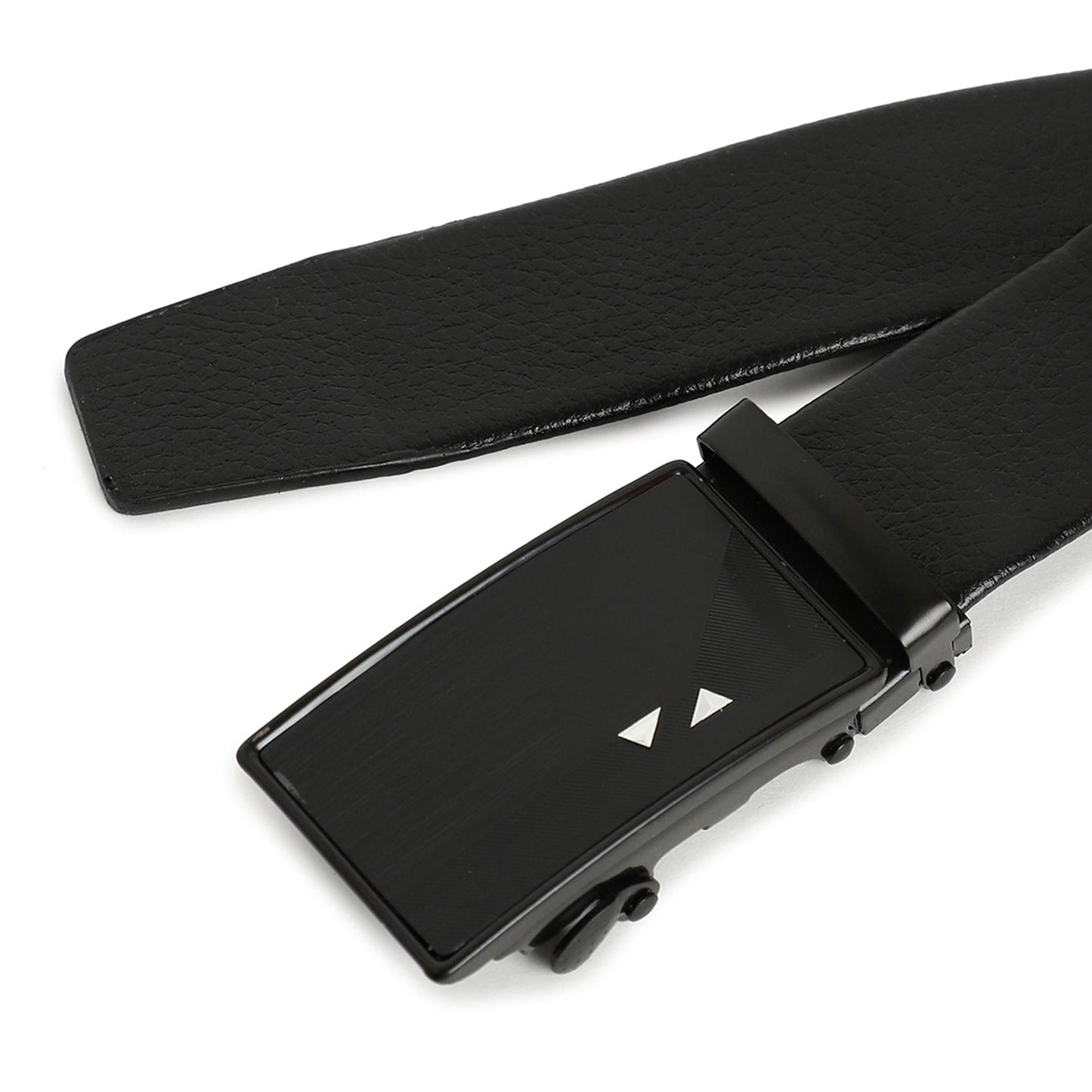 Men Black Solid Waist Belt