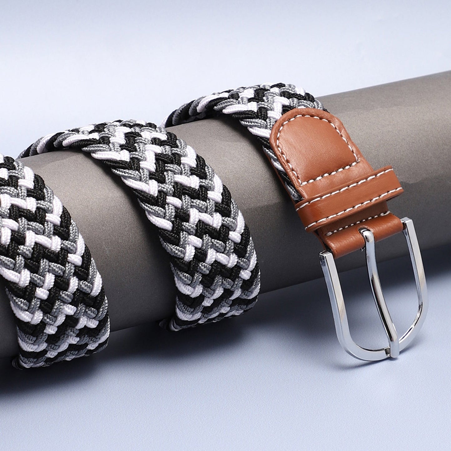 Multi-Colour Textured Waist Belt