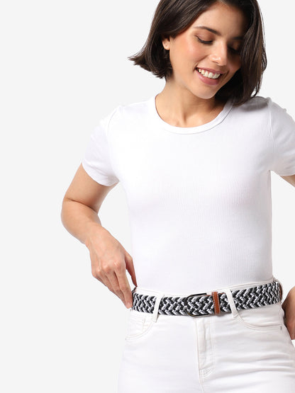 Multi-Colour Textured Waist Belt