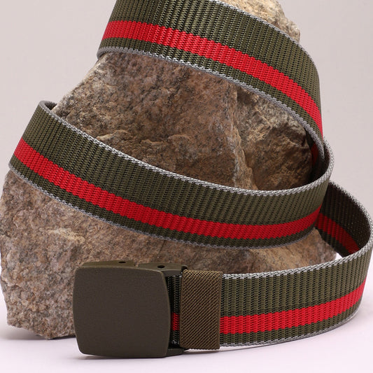 Olive Green Textured Waist Belt
