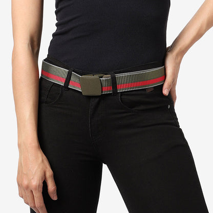 Olive Green Textured Waist Belt