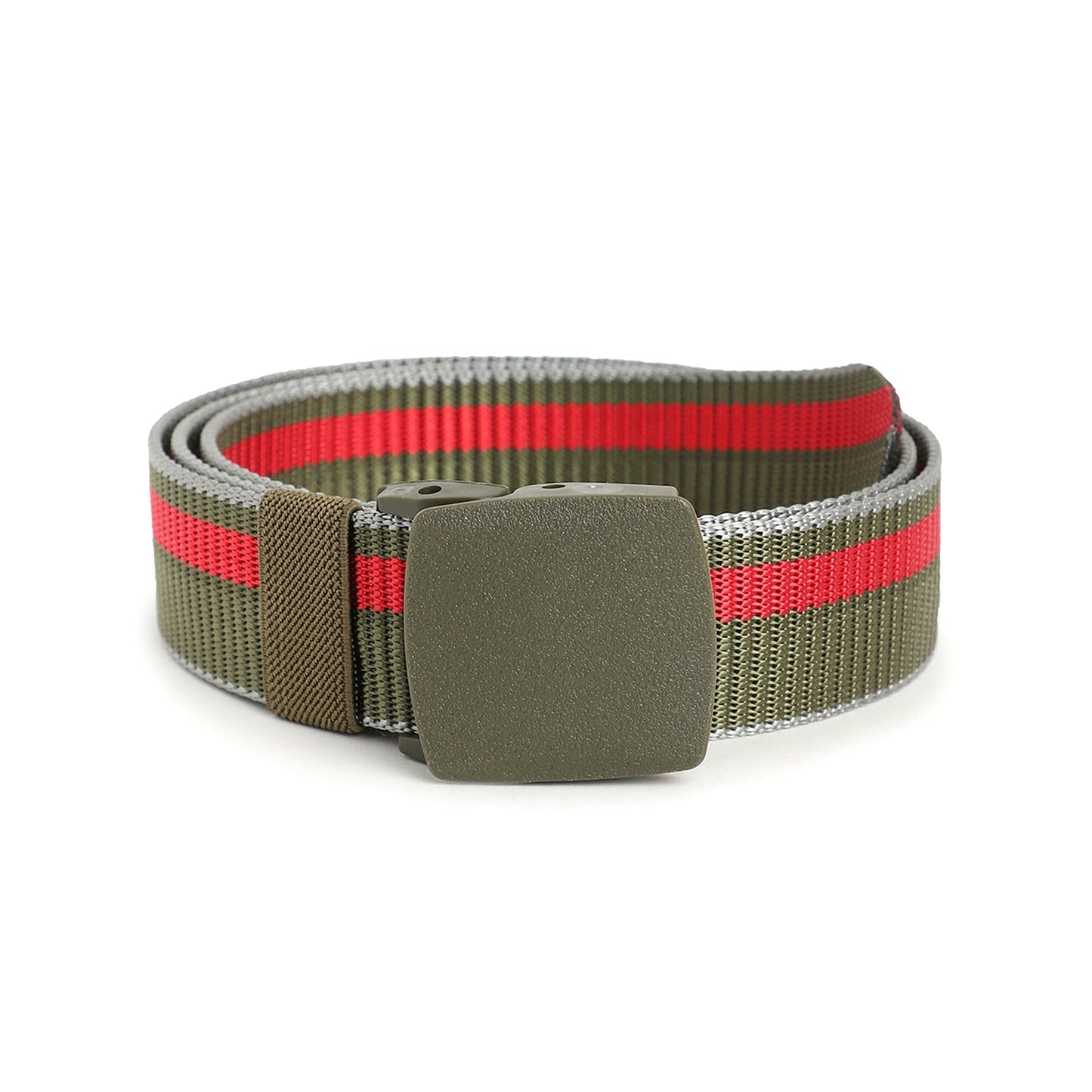Olive Green Textured Waist Belt