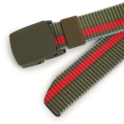 Olive Green Textured Waist Belt