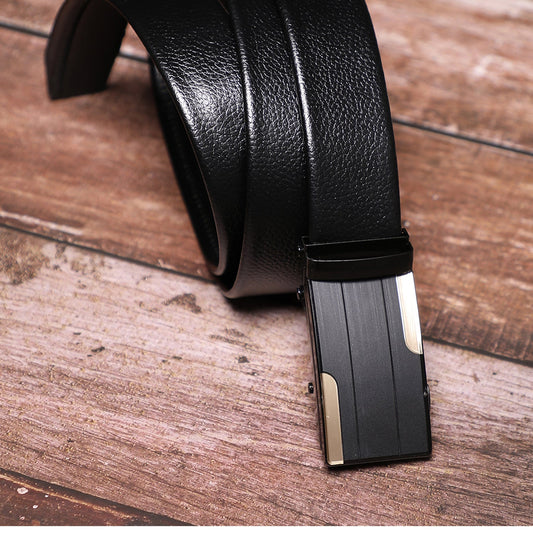 Men Black Solid Waist Belt
