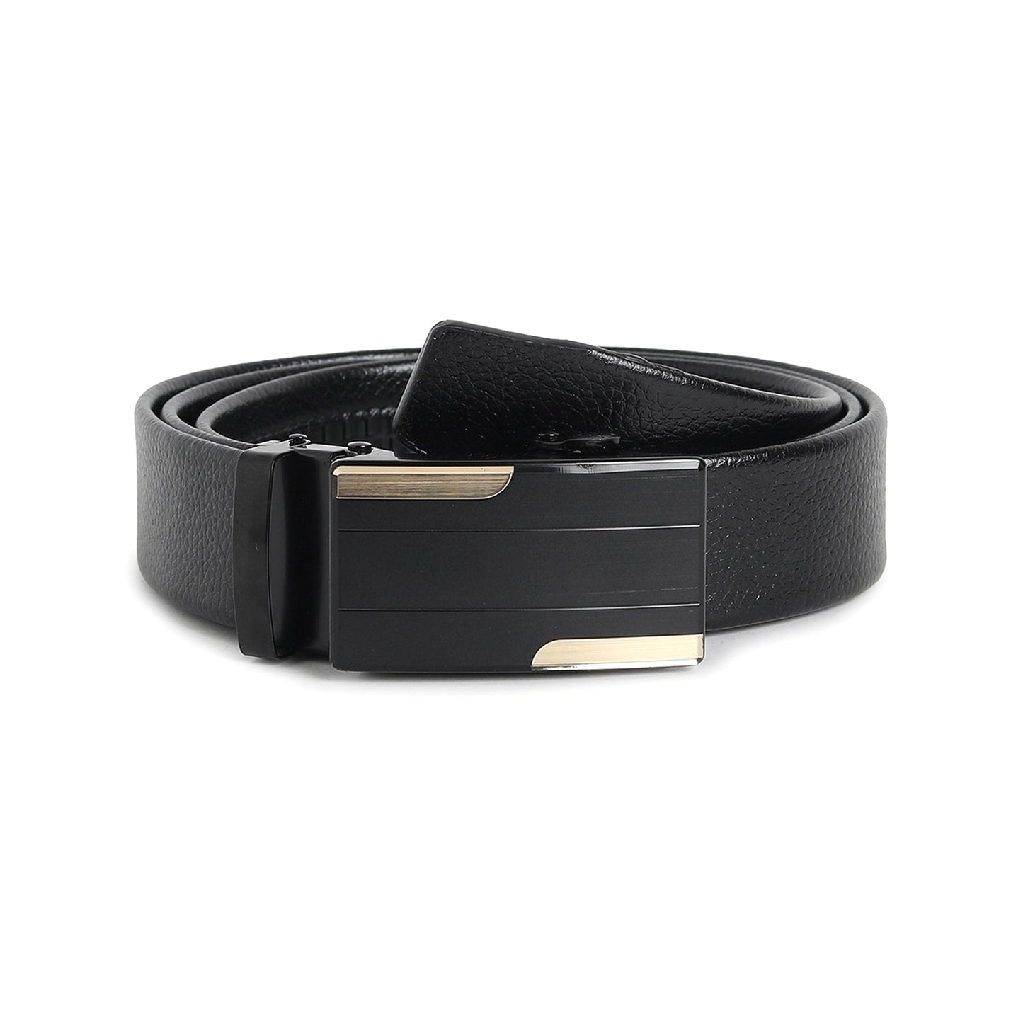 Men Black Solid Waist Belt