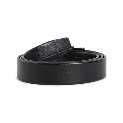 Men Black Solid Waist Belt