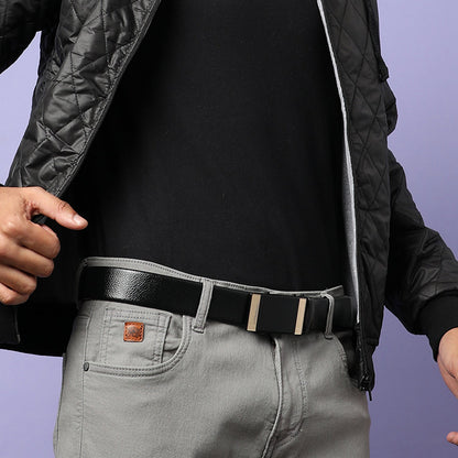 Men Black Waist Belt