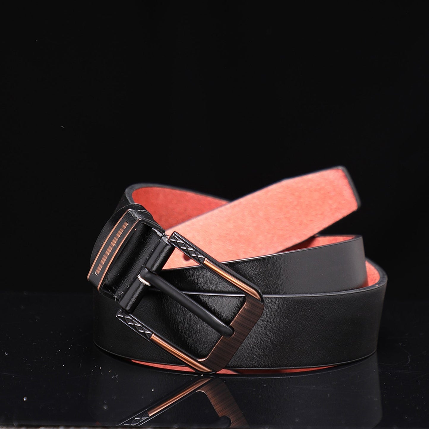 Men Black Waist Belt
