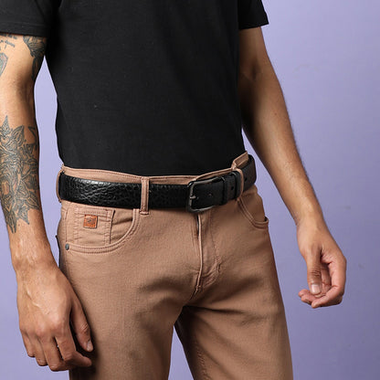 Men Black Waist Belt