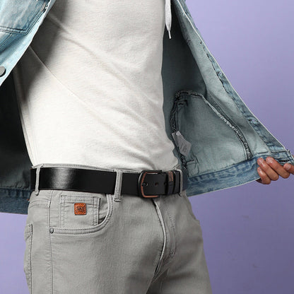 Men Black Waist Belt