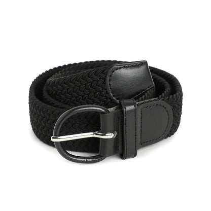 Black Textured Waist Belt