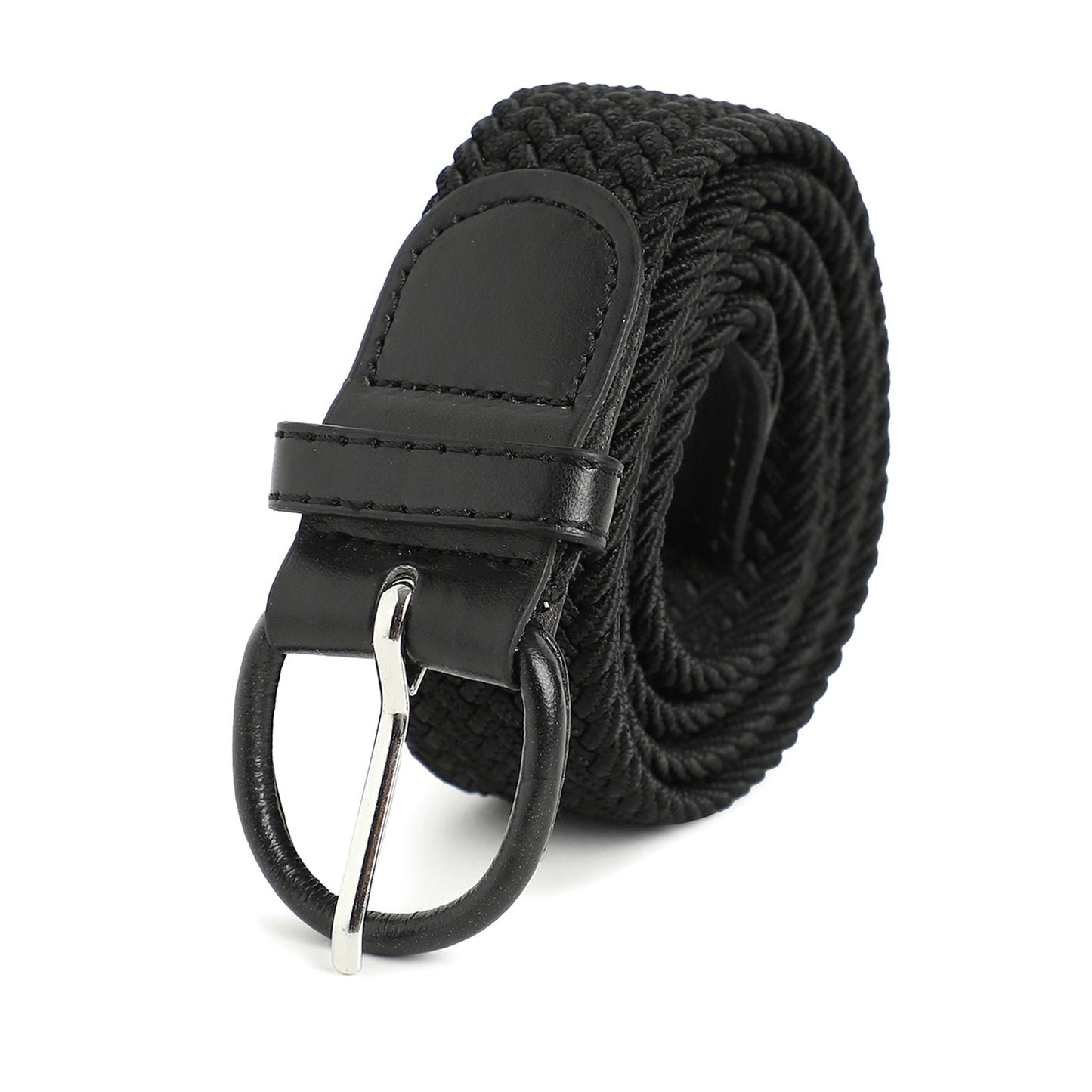 Black Textured Waist Belt
