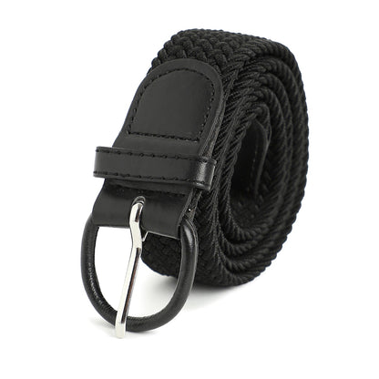 Black Textured Waist Belt