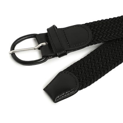 Women Black Textured Waist Belt
