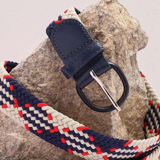 Multi-Colour Textured Waist Belt