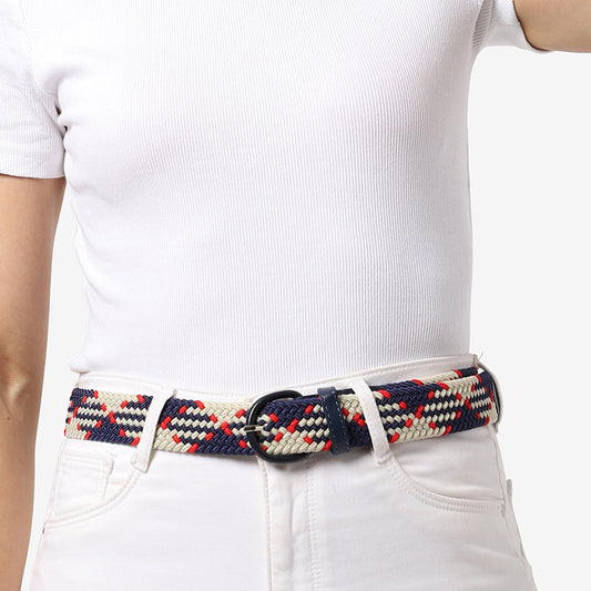 Multi-Colour Textured Waist Belt