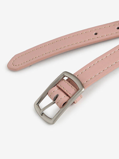 WOMEN PINK SOLID WAIST BELT