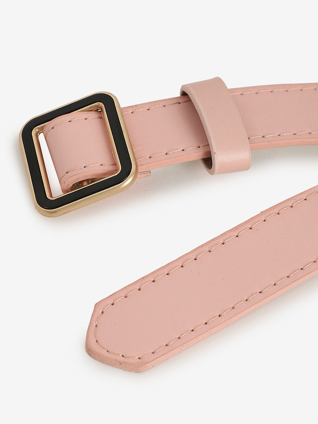 Pink Solid Waist Belt