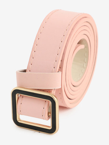 WOMEN PINK SOLID WAIST BELT