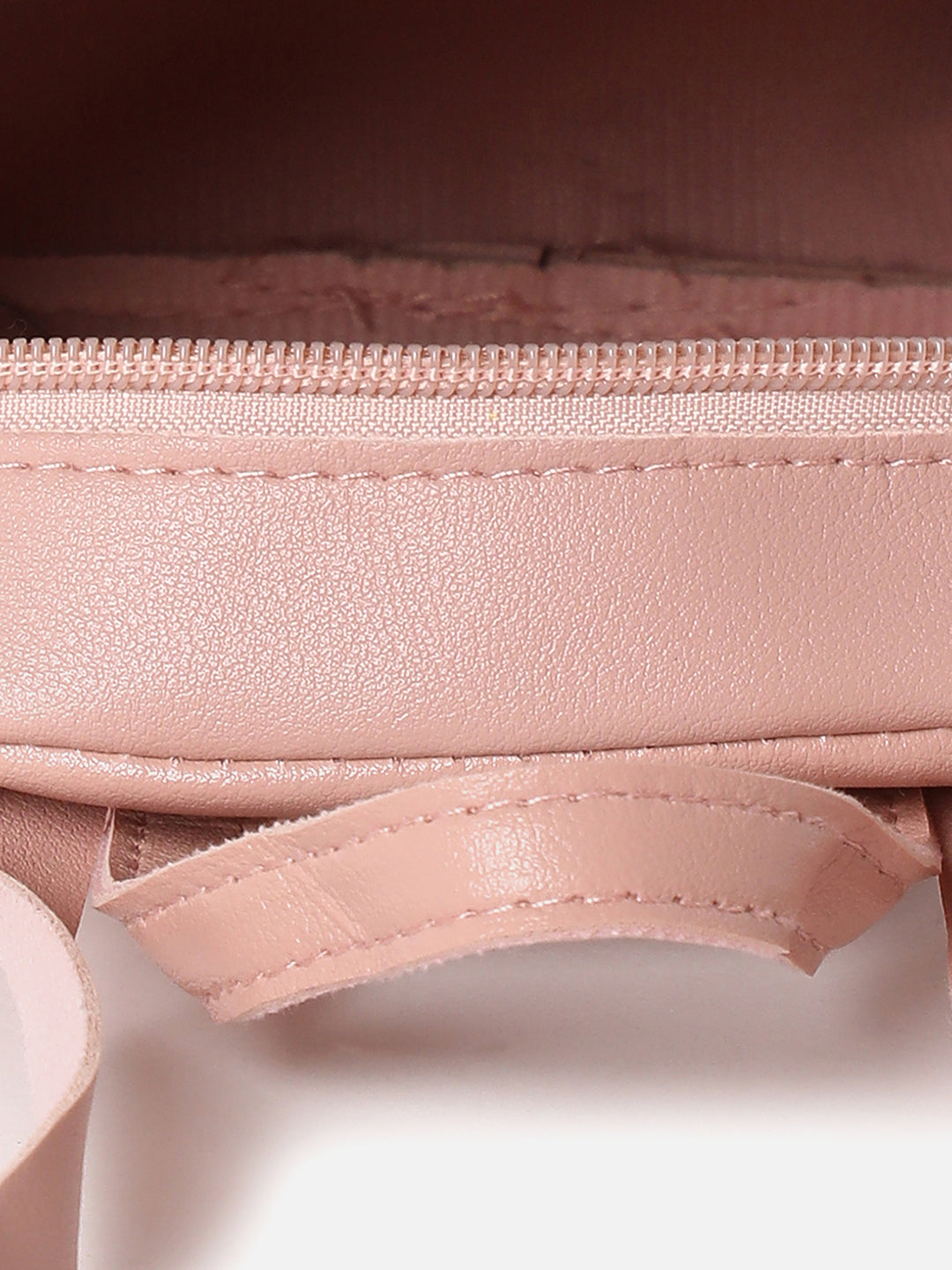 QUILTED PINK SOLID BACKPACK