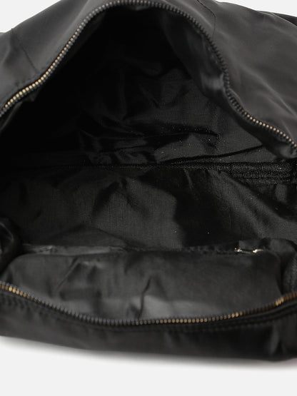 TEXTURED BLACK BACKPACK