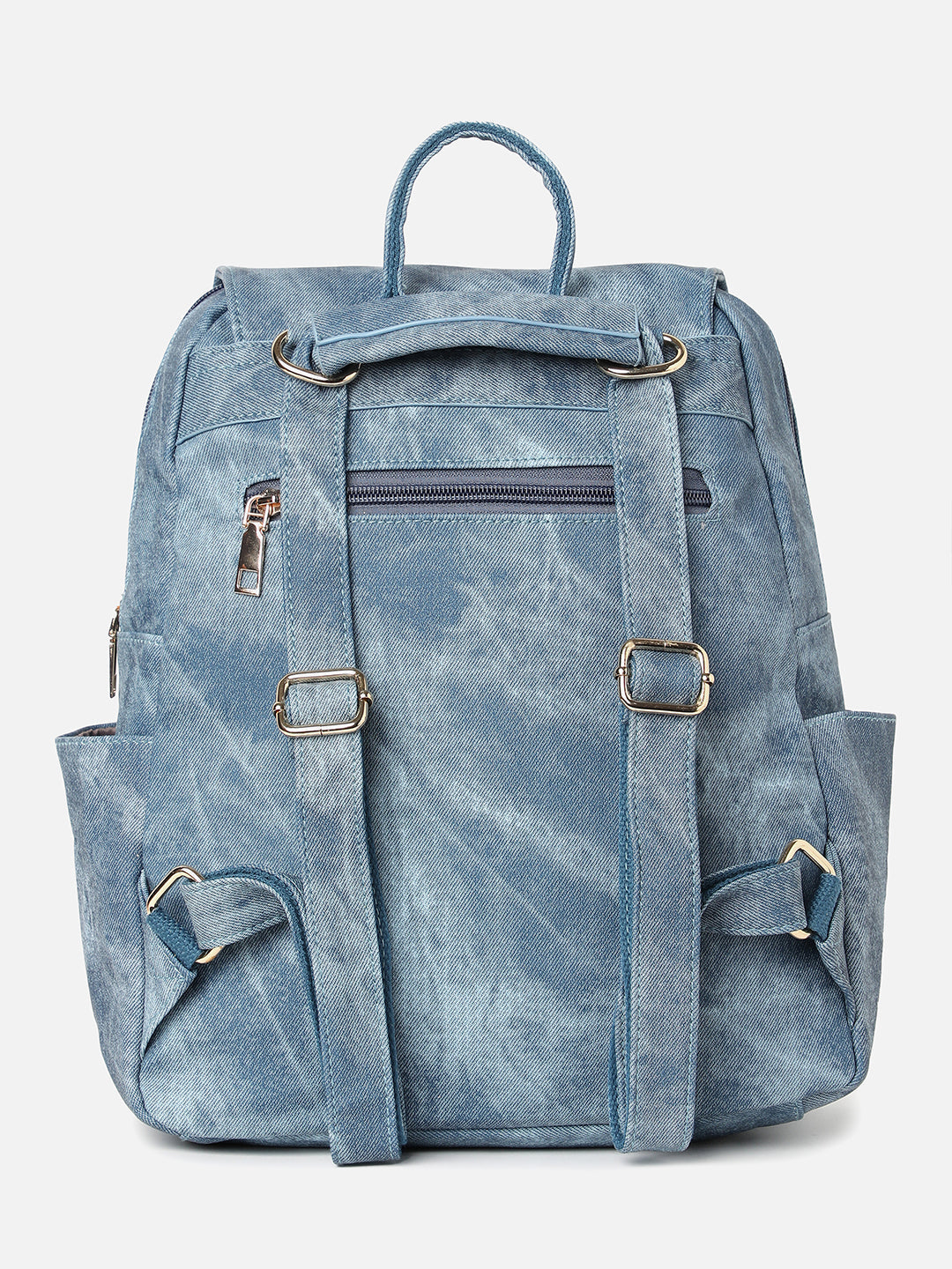 Explorer's Essential Shaded Blue Backpack With Pouch