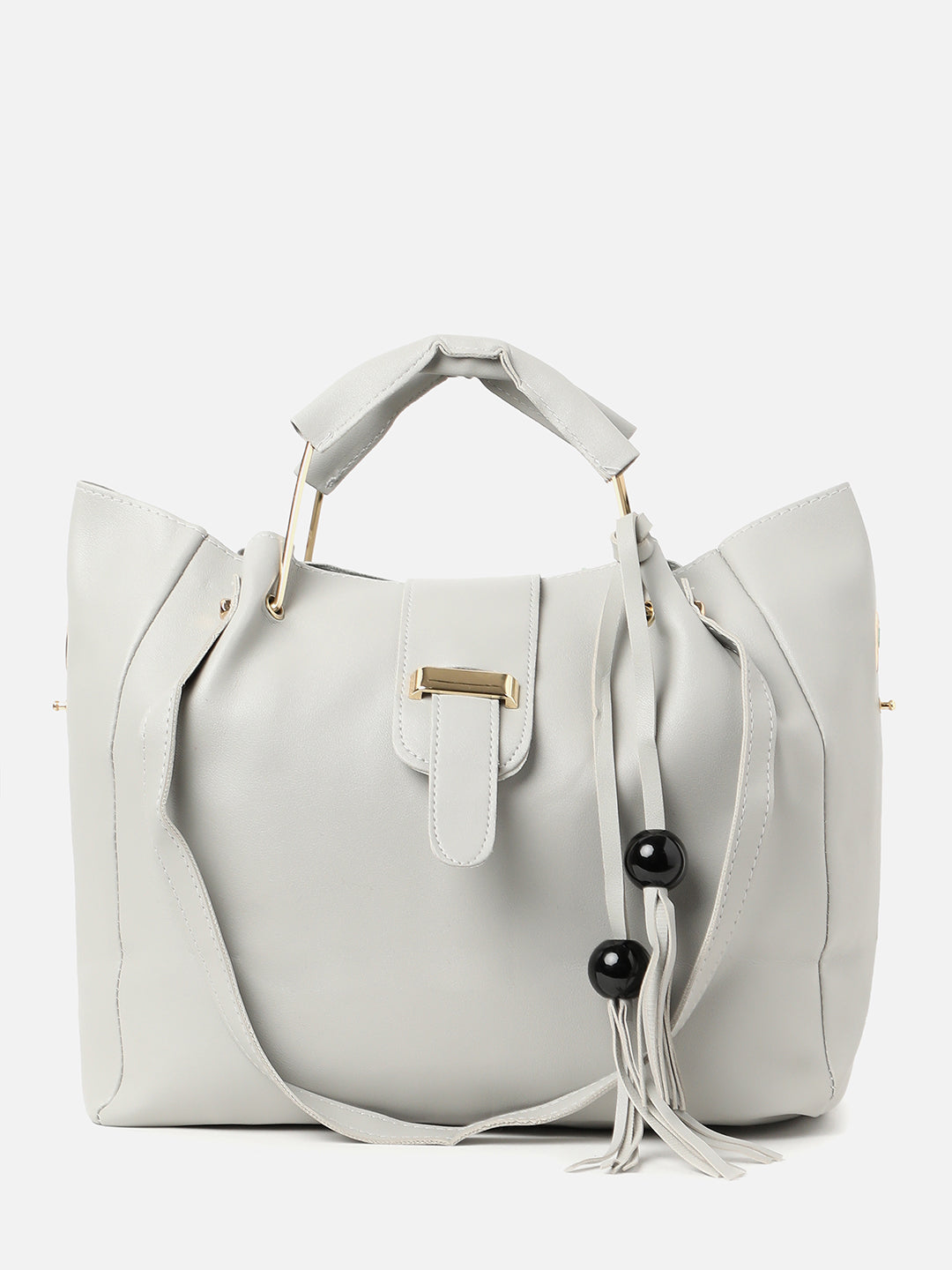 White Wonder White Handbag With Pouch Set
