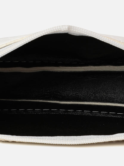 SOLID WHITE SHOULDER BAG