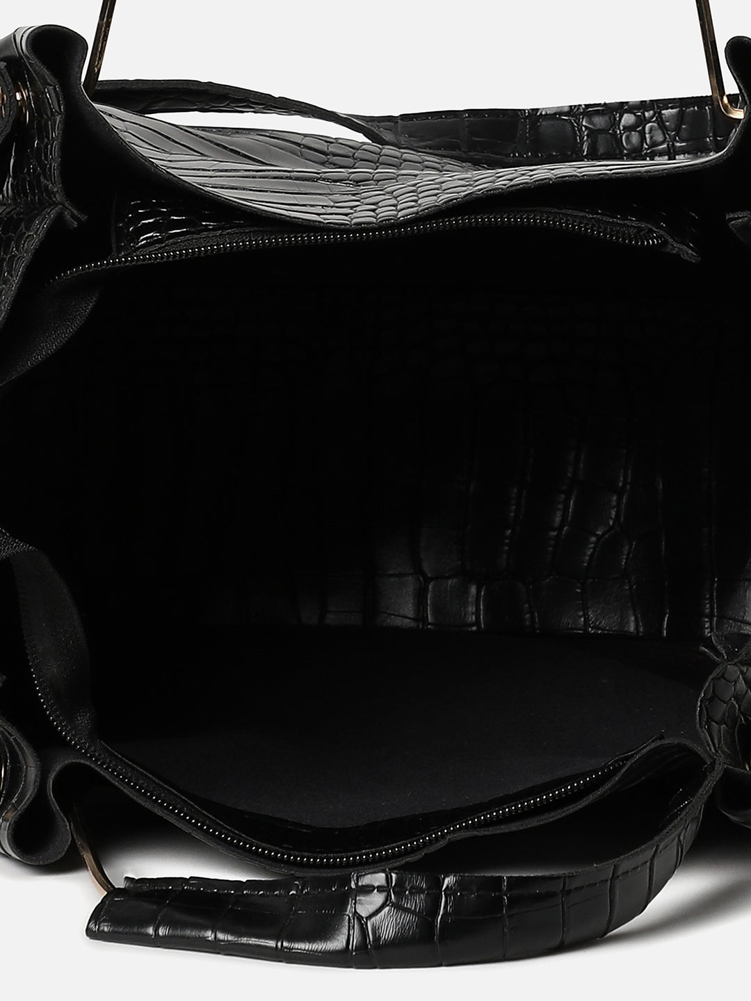 TEXTURED BLACK BAG COMBO SET