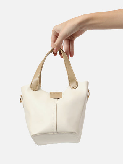 SOLID WHITE TOTE BAG
