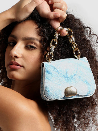 Marble Maven Blue Mini Bag