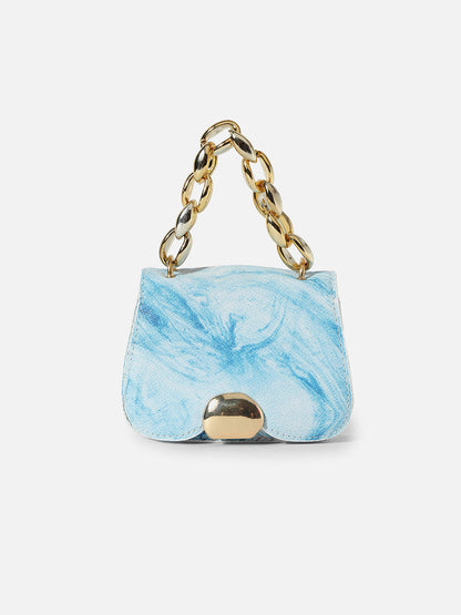 Marble Maven Blue Mini Bag