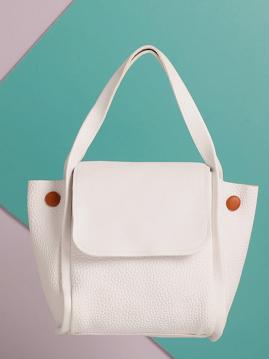 Luna White Handbag