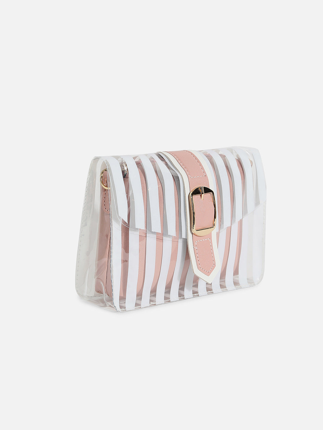 Wynne Pink & White Cross Body Bag