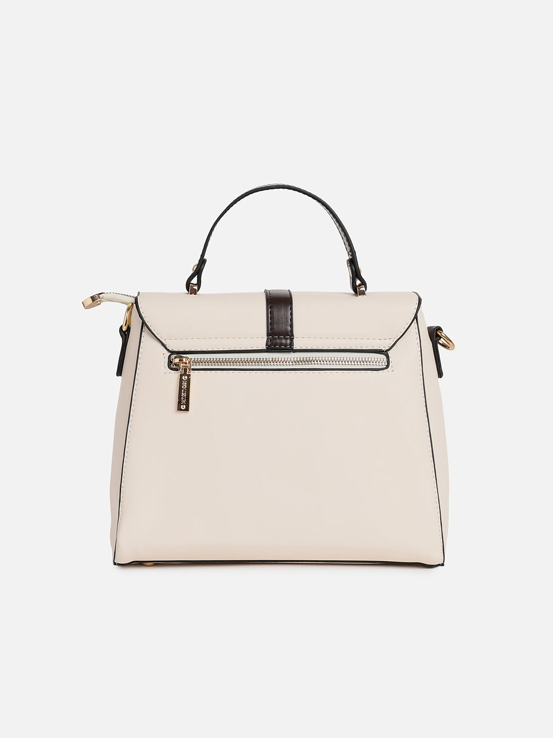 Cara White Handbag With Pouch