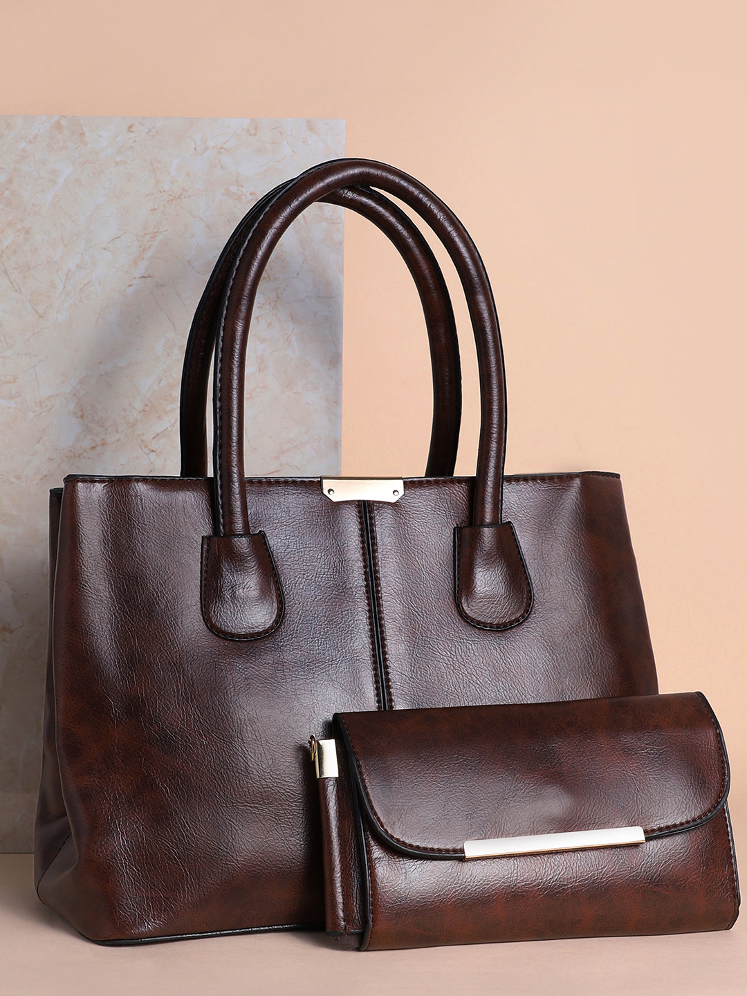 Sienna Dark Brown Tote Bag