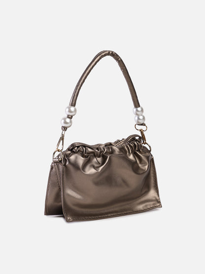 Glittering Gripper Bronze Mini Bag