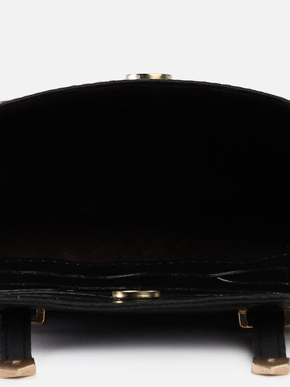 Leigh Black Cross Body Bag