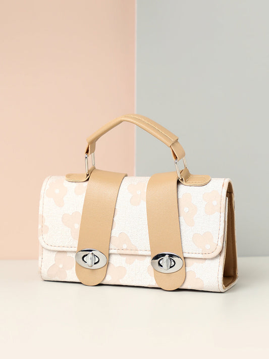 Serena White & Beige Mini Bag
