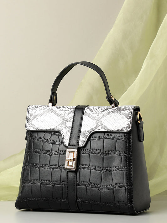 Adira Black & White Handbag