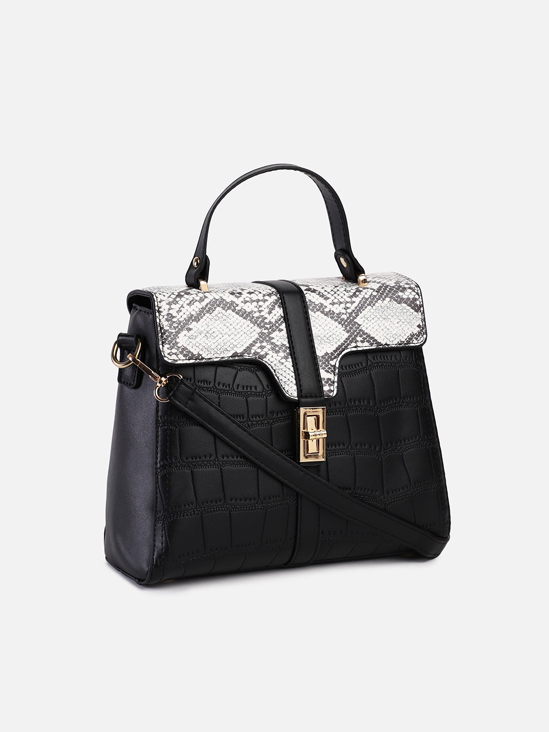 Adira Black & White Handbag